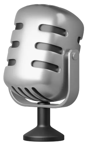 Vintage mic representing Tom Zale’s ongoing guest appearances on Hammertime Radio with Domenic Cortese.
